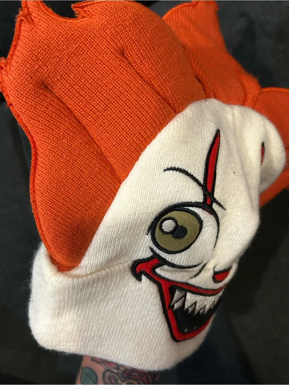 Kids Pennywise IT Character Halloween Scary Movie Knit Beanie Hat OS